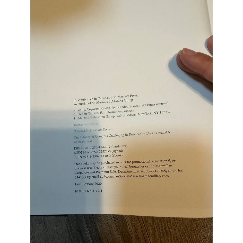 Humans by Brandon Stanton Hardcover First Edition 2020 Photo Essays